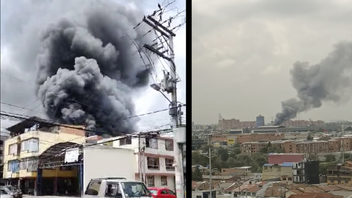 A esta hora se presenta fuerte incendio en Barrios Unidos Este 30 de octubre, las autoridades reportaron un fuerte incendio en una fábrica de la localidad de Barrios Unidos.