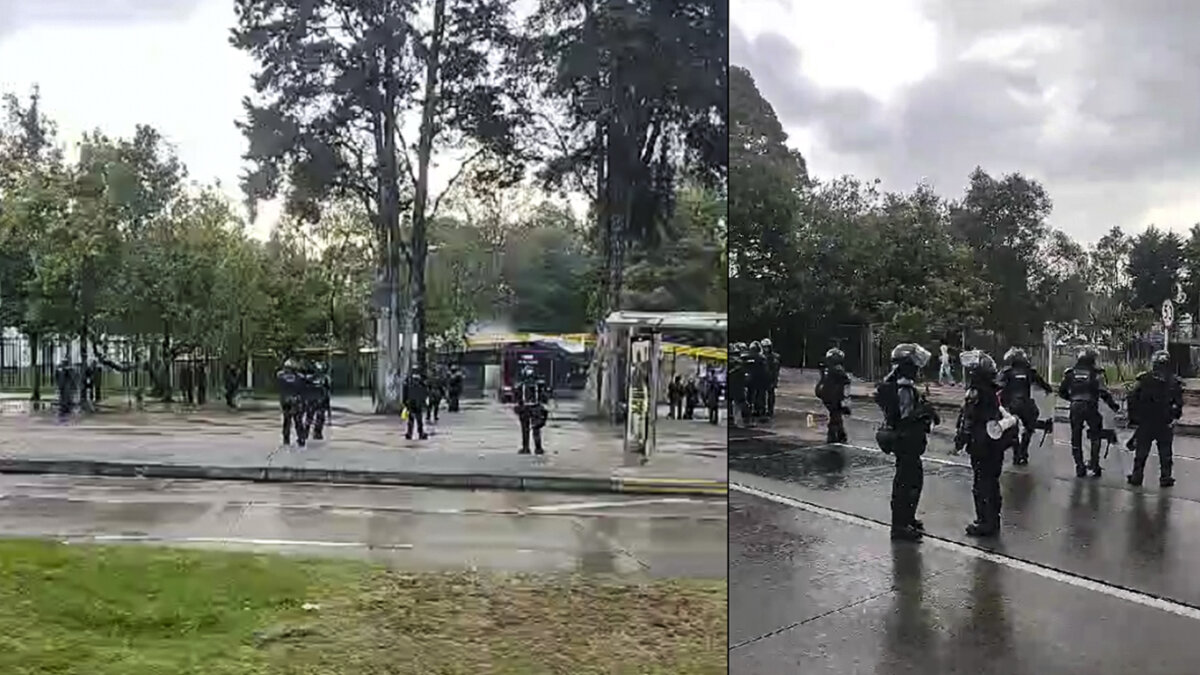 Manifestantes de la Universidad Nacional afectan la movilidad en la carrera 30 Estudiantes de la Universidad Nacional bloquean la carrera 30 de forma violenta y ocasionan caos en la movilidad.