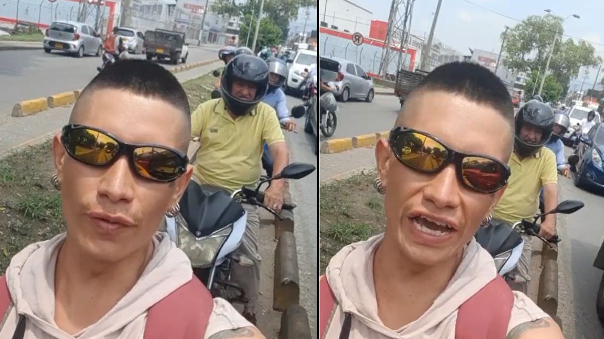 "Ando bien ofendido": hombre le cerró el paso a motos que transitaban por la ciclorruta Un joven se hizo viral en redes sociales, pues se negó a dejar pasar a varias motos que se movilizaban por la ciclorruta en la ciudad de Cali.