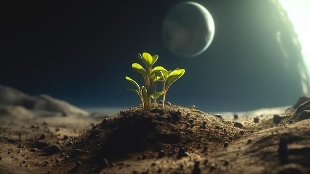 Confirman la posibilidad de cultivar plantas en la Luna Es posible cultivar plantas en suelo lunar, según demostró un experimento realizado durante nueve días. Esta es la historia:
