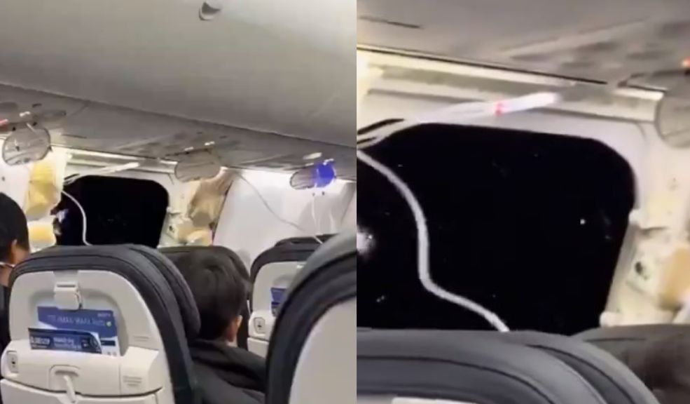 EN VIDEO: Pánico durante un vuelo, tras la pérdida de una ventana del avión Alaska Airlines inmovilizó todos sus Boeing 737-9 el viernes en la noche, horas después de que uno de sus aviones perdiera una ventana y un trozo del fuselaje.