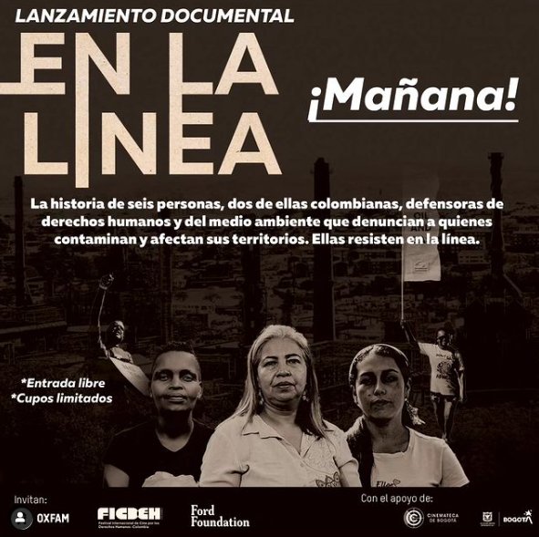 'En la Línea', el documental que resalta la valiente lucha de los defensores de derechos humanos Oxfam Colombia, reconocida organización comprometida con la construcción de paz, la lucha contra la pobreza y la desigualdad en el país, ha anunciado el lanzamiento de su nuevo documental "En la Línea".
