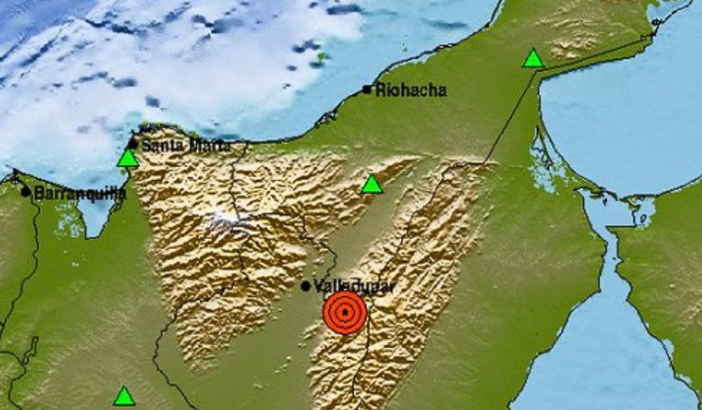 Tembló en Colombia Sobre el mediodía, mientras las personas almorzaban, se presentó un sismo de magnitud 3.5 en el municipio de La Paz, en el Cesar.