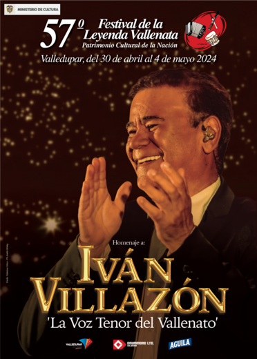 Iván Villazón recibirá un homenaje en el Festival Vallenato A menos de dos meses de que comience el Festival de la Leyenda Vallenata, en el que Iván Villazón será el homenajeado, el artista no deja de trabajar.