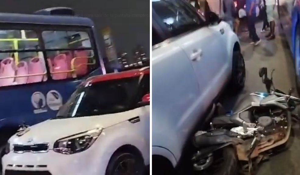 Robo y persecución causó grave accidente de tránsito en Ciudad Bolívar En inmediaciones de un centro comercial de la localidad de Ciudad Bolívar se registró el presunto robo de una camioneta, la cual fue perseguida por agentes de la Policía Nacional. En medio de la huida de los delincuentes, 5 motocicletas fueron arrolladas.