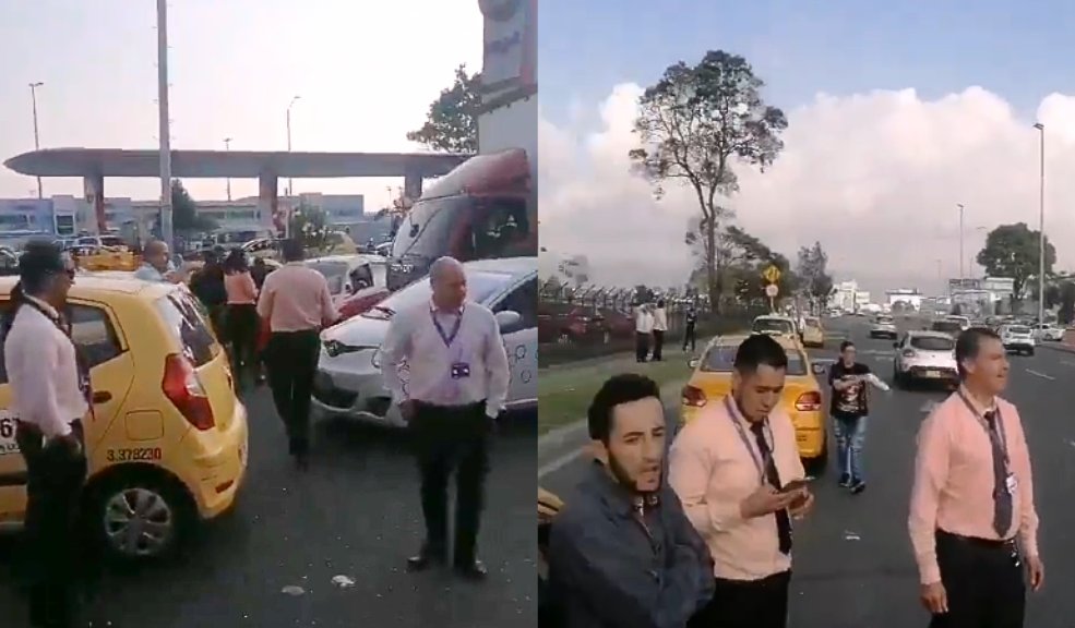 ¡Atención! Manifestación de taxistas afecta el flujo vehicular sobre la Avenida El Dorado A esta hora se presentan afectaciones viales sobre la Avenida El Dorado.