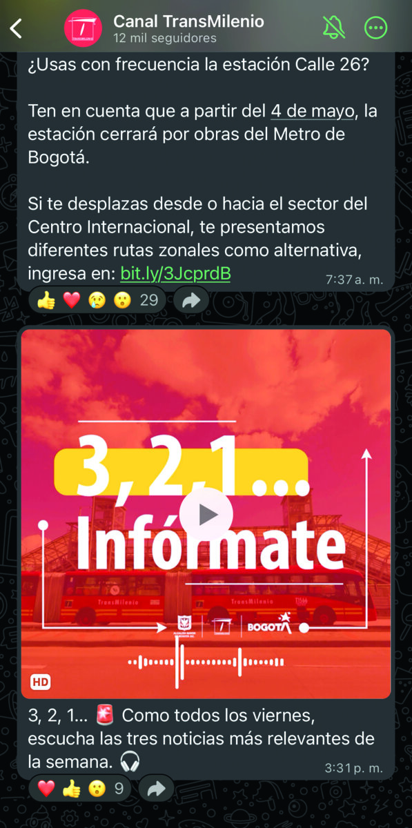 Mantenga una comunicación constante con TransMilenio Le contamos cuáles son los canales de comunicación disponibles de TransMilenio.